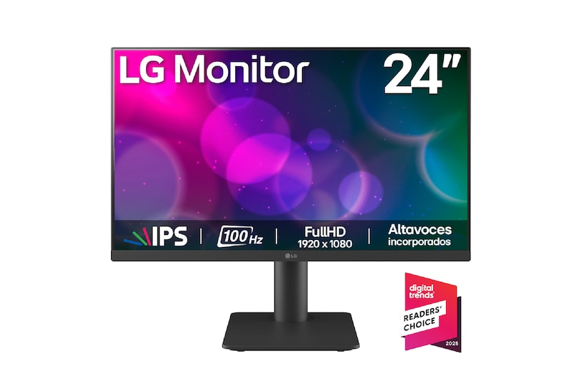 Vista frontal de Monitor IPS Full HD de 24 pulgadas 24MS550-B